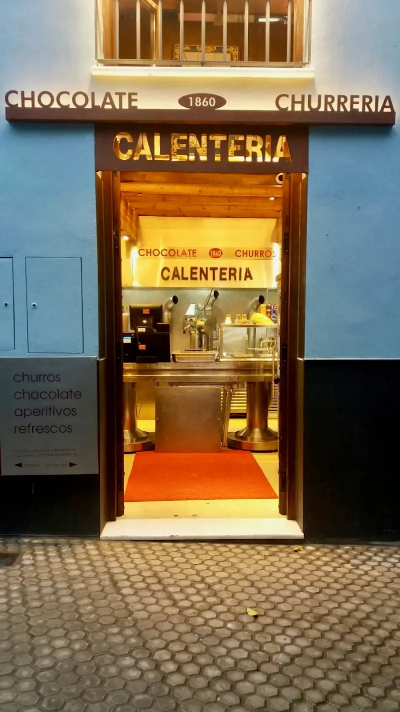 Calentería 1860. Churreria Chocolateria exterior
