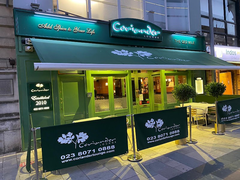 Coriander Lounge Indian Restaurant Southampton exterior