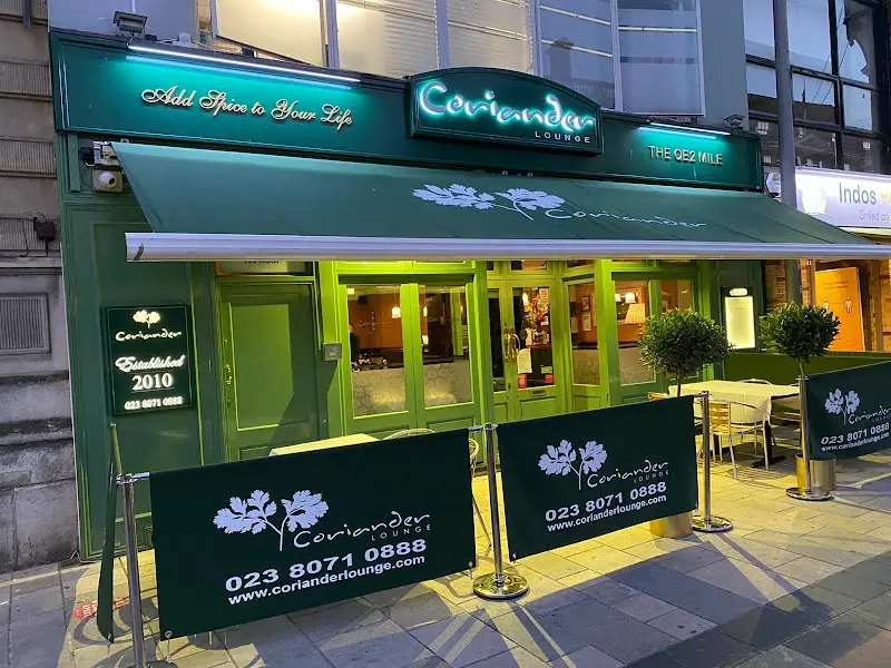 Coriander Lounge Indian Restaurant Southampton exterior