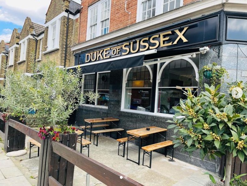 The Duke of Sussex SE15 exterior